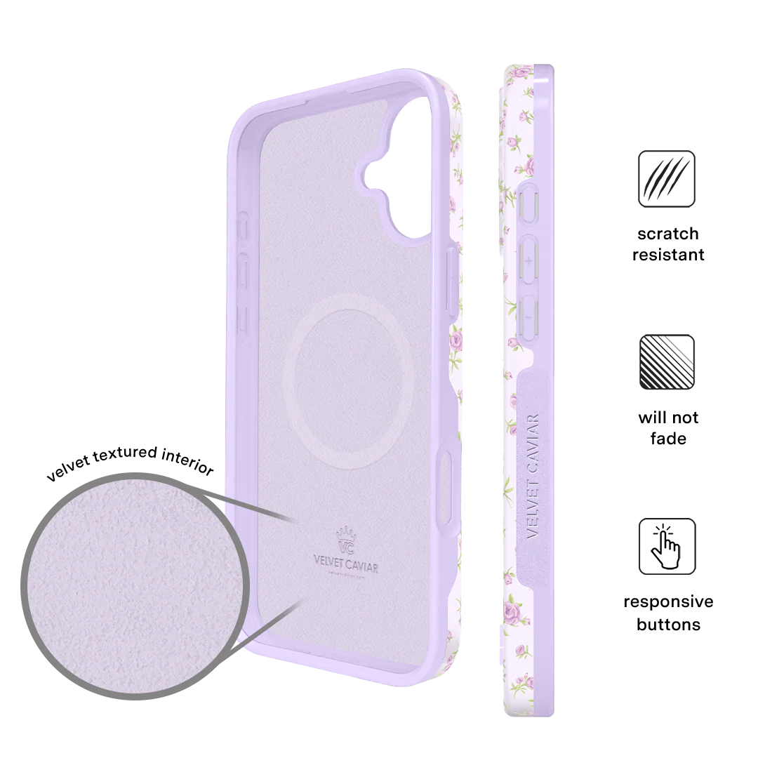 Dainty Lilac Floral iPhone Case - Image 5