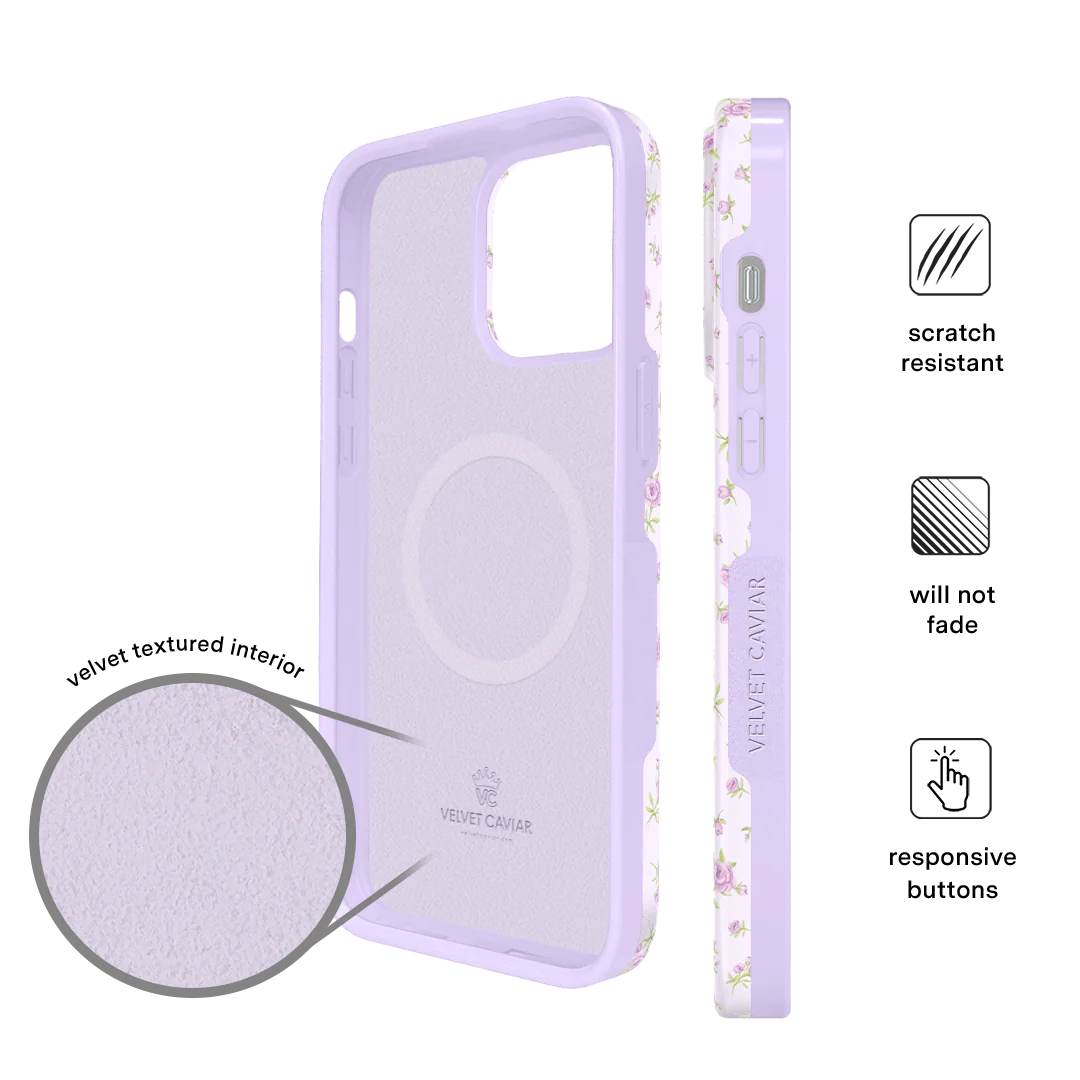 Dainty Lilac Floral iPhone Case - Image 65