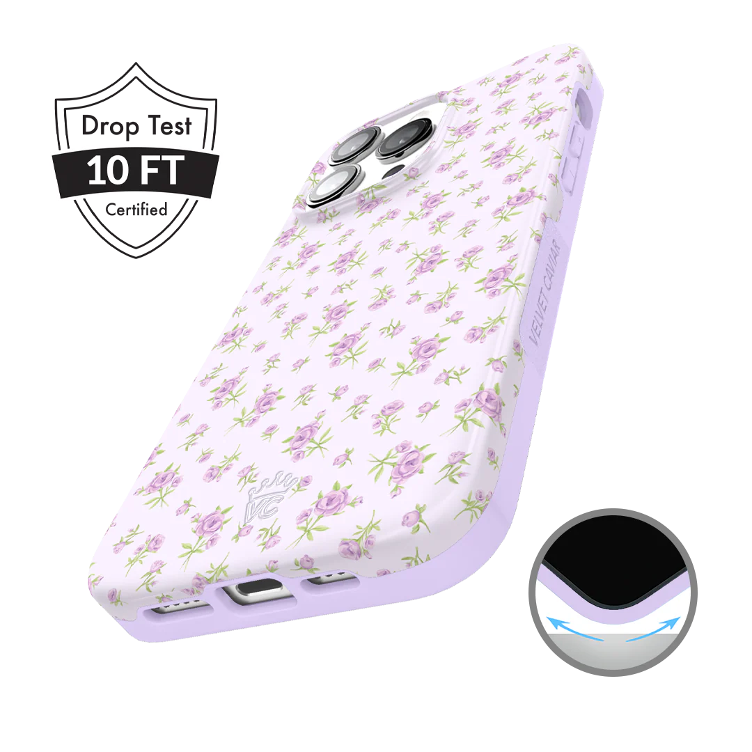 Dainty Lilac Floral iPhone Case - Image 69