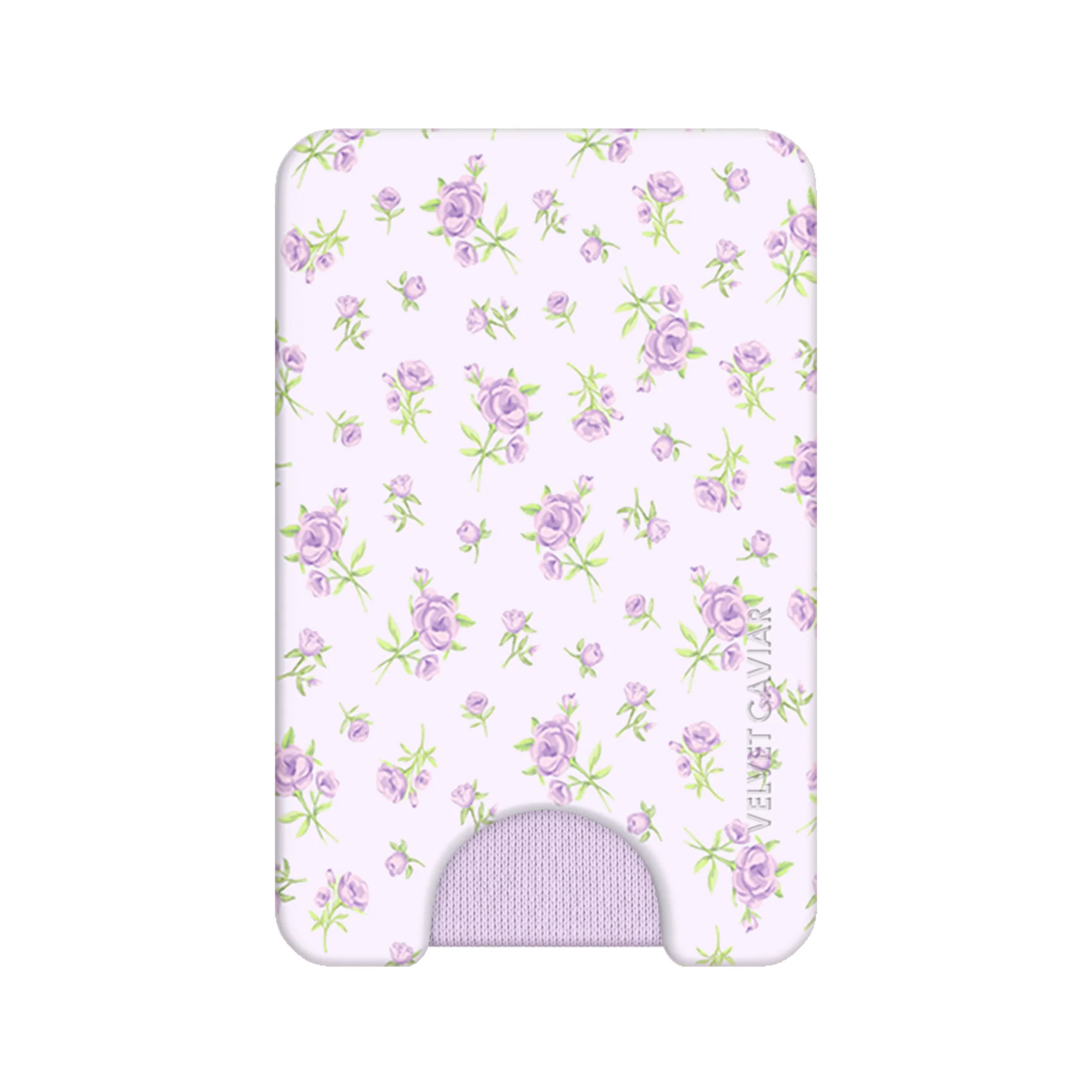 Dainty Lilac Floral MagSafe Wallet