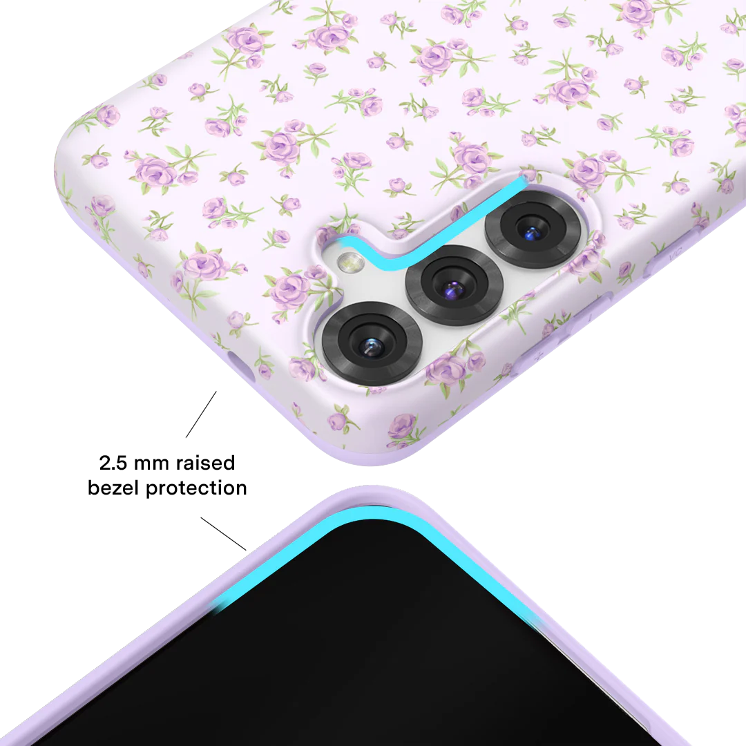 Dainty Lilac Floral Samsung Case - Image 2