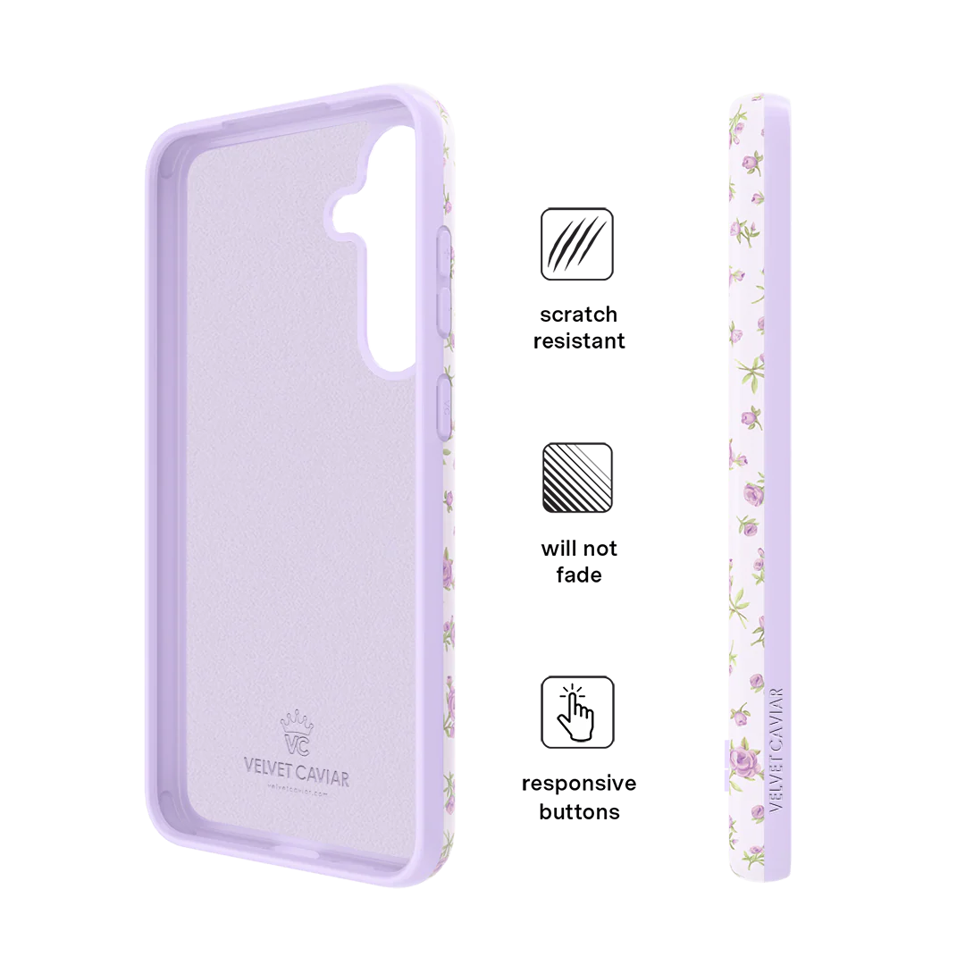 Dainty Lilac Floral Samsung Case - Image 20