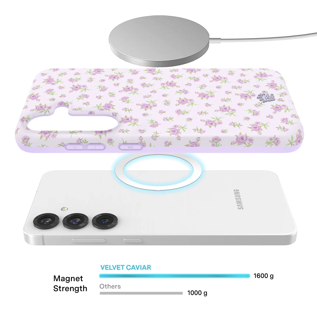 Dainty Lilac Floral Samsung Case - Image 3