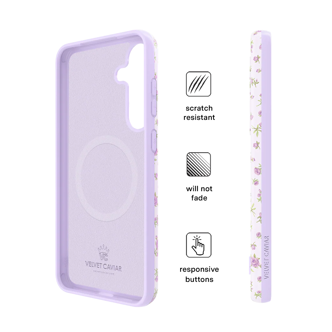 Dainty Lilac Floral Samsung Case - Image 5