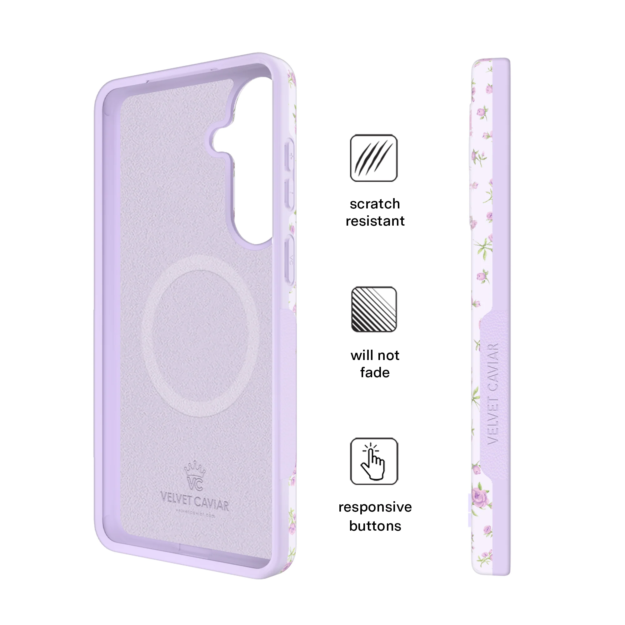 Dainty Lilac Floral Samsung Case - Image 65
