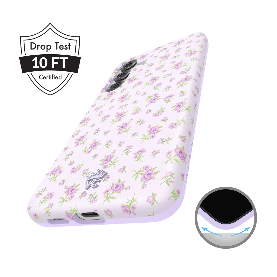 Dainty Lilac Floral Samsung Case - Image 9