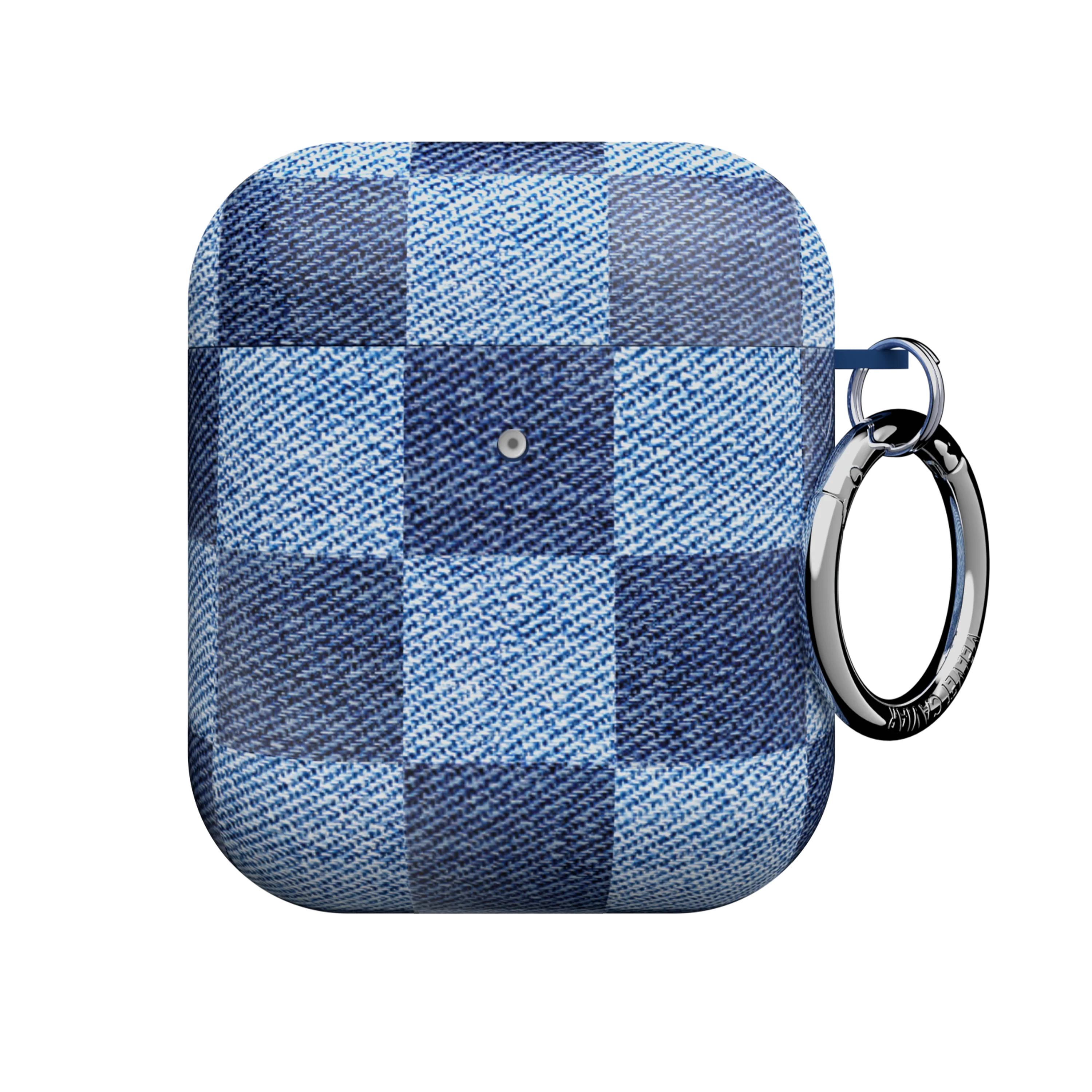 Denim Vibe Checkered AirPod Case
