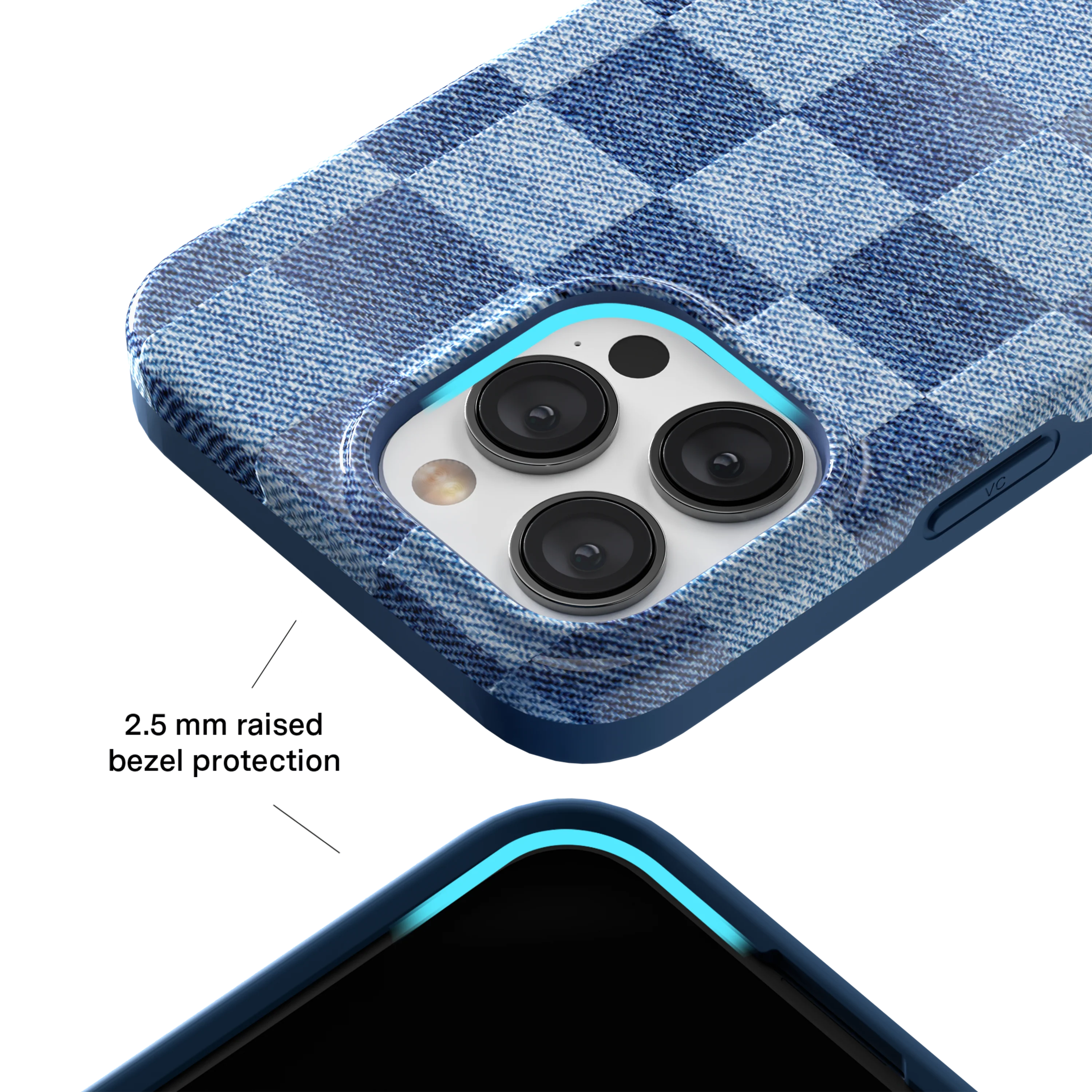 Denim Vibe Checkered iPhone Case - Image 51