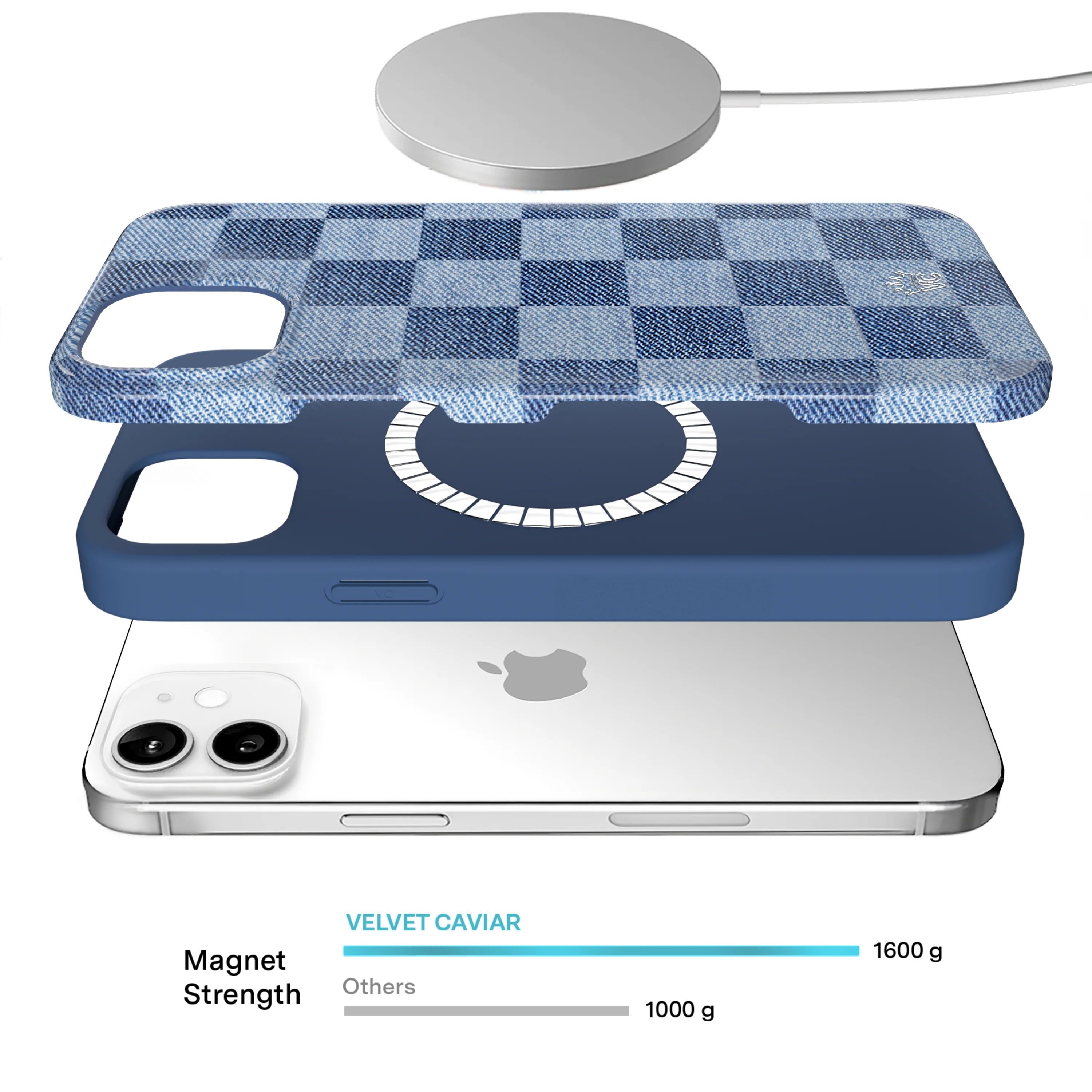 Denim Vibe Checkered iPhone Case - Image 88