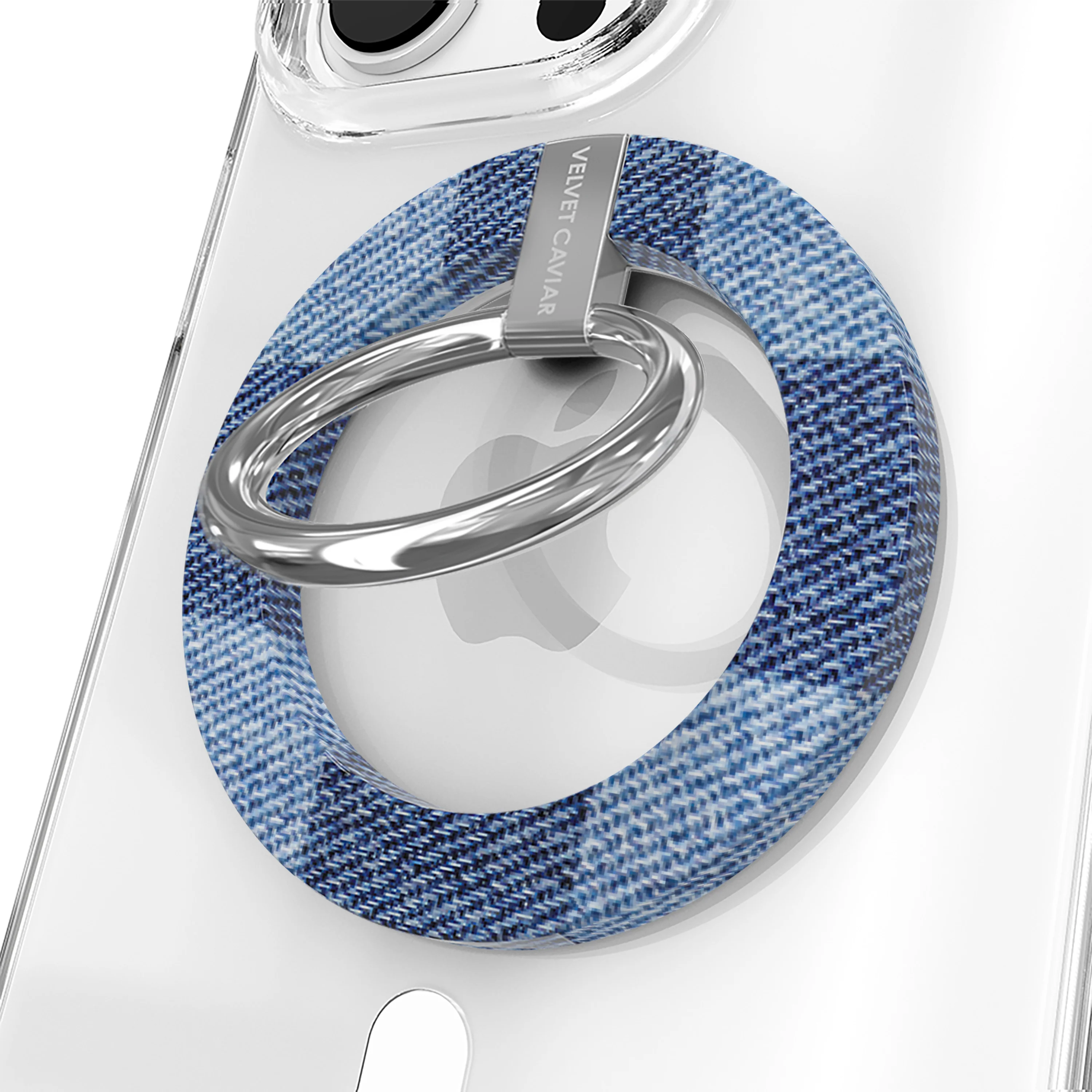 Denim Vibe Checkered MagSafe Grip Ring