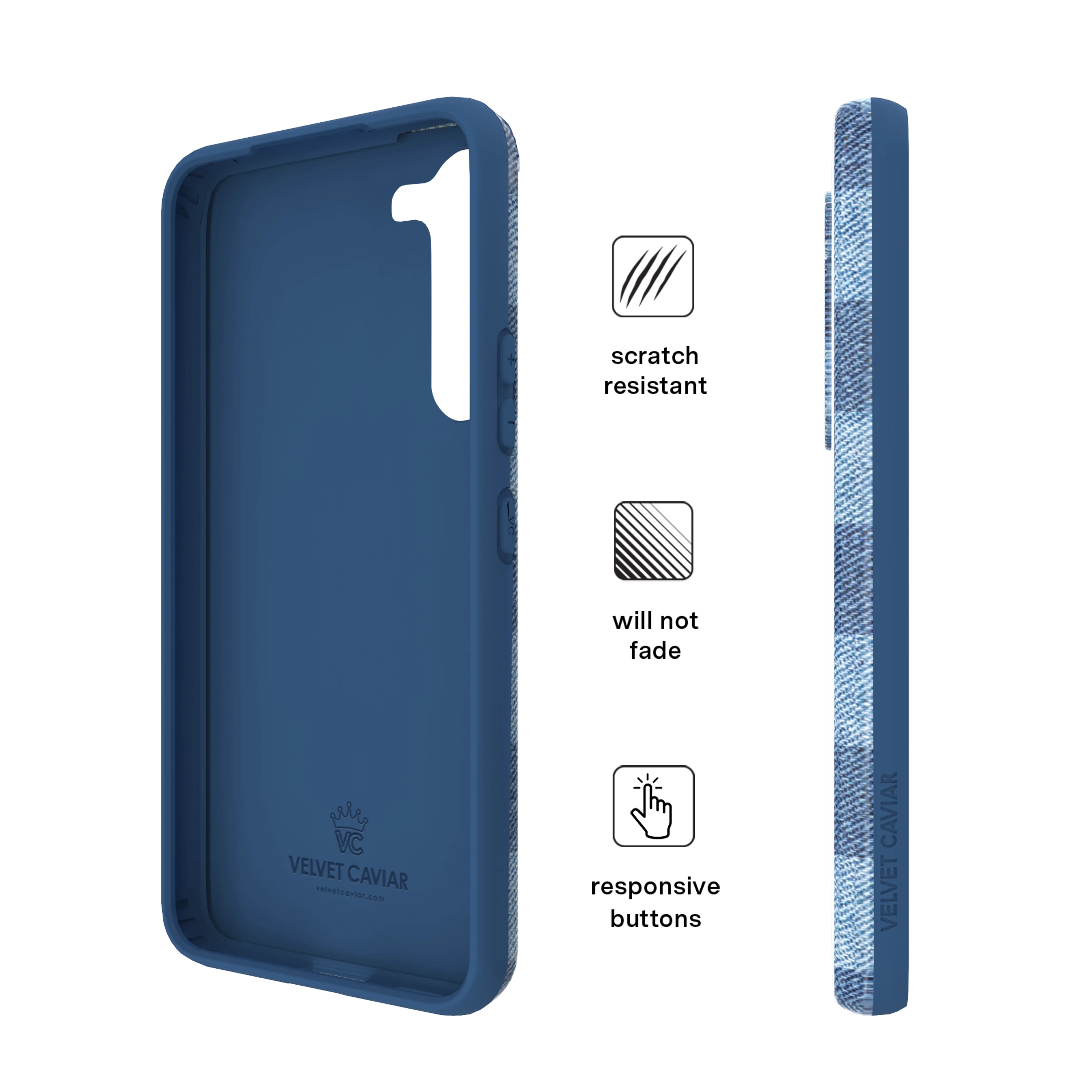 Denim Vibe Checkered Samsung Case - Image 20