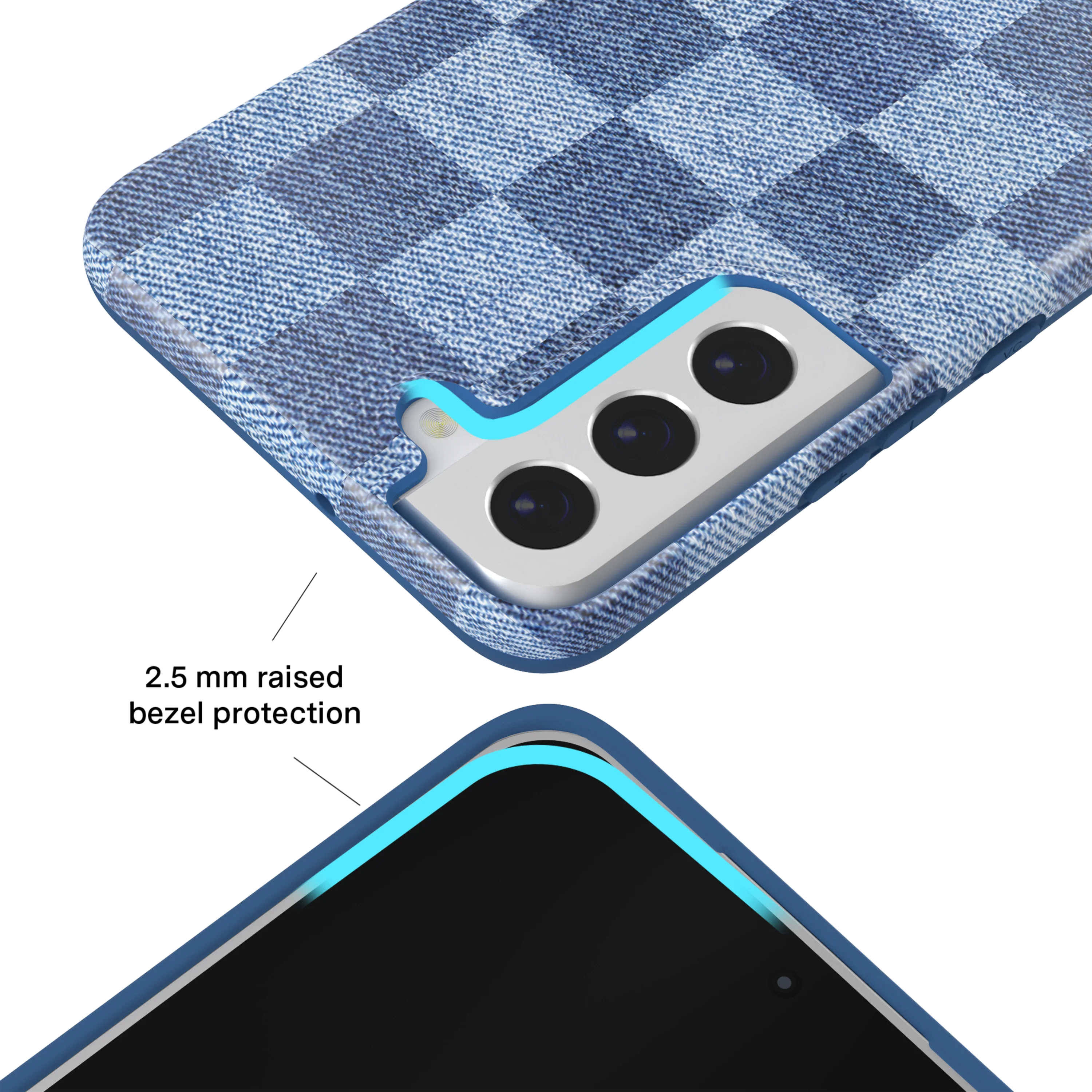 Denim Vibe Checkered Samsung Case - Image 37