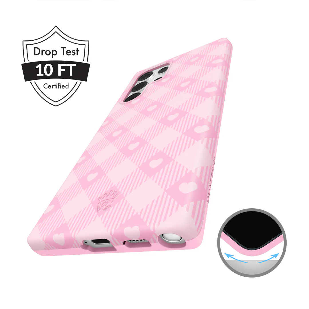 Dolly Pink Gingham Samsung Case - Image 44