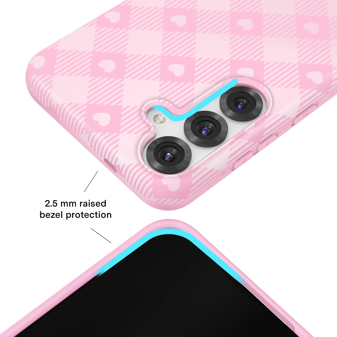 Dolly Pink Gingham Samsung Case - Image 7
