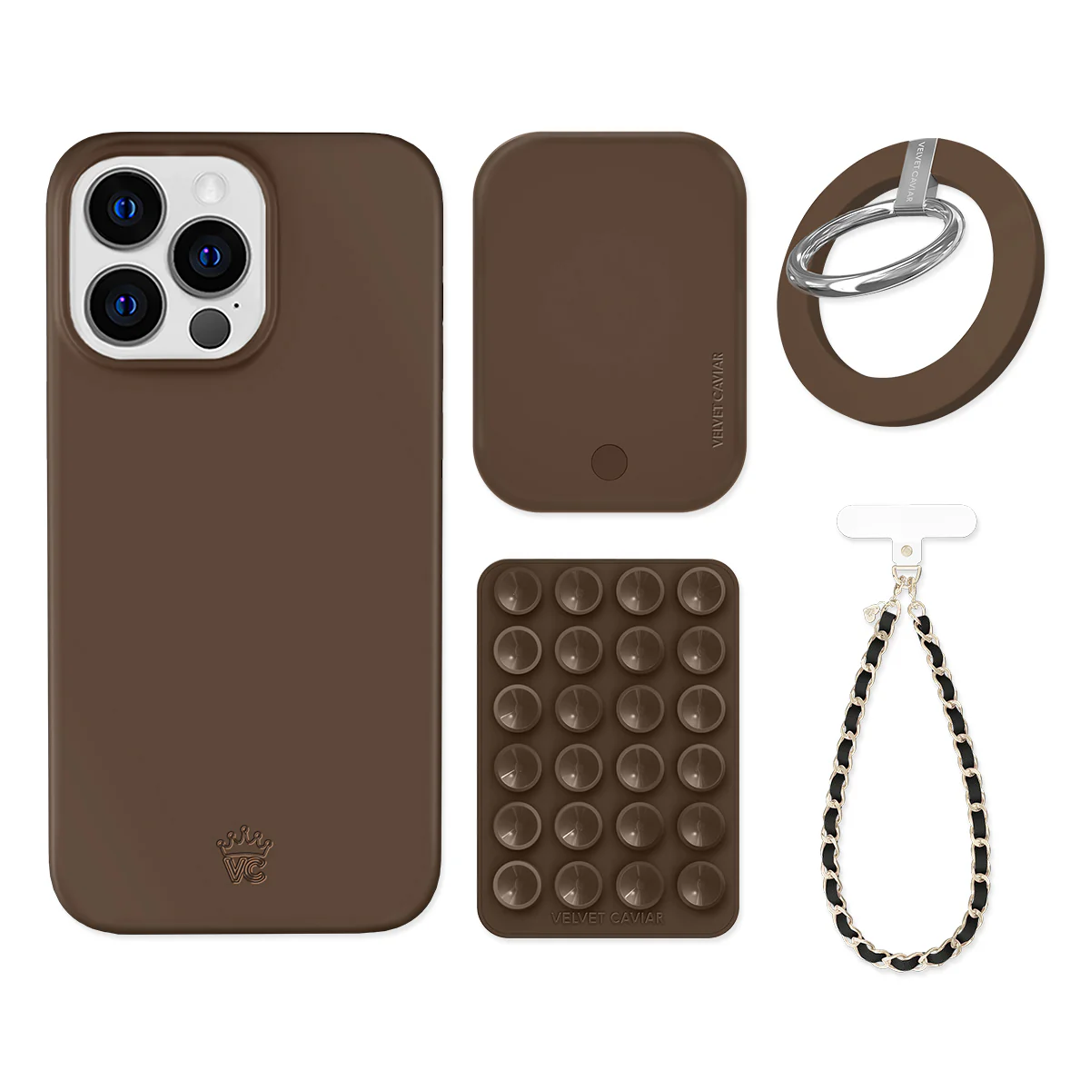 Espresso Brown iPhone Bundle Set - Grip - Image 16