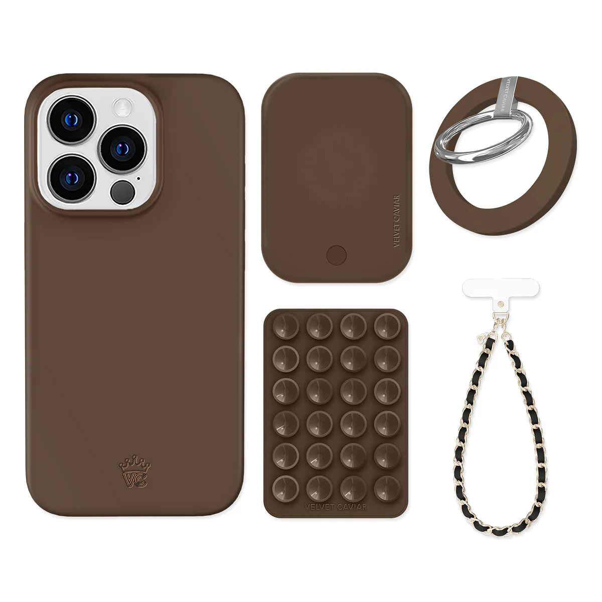 Espresso Brown iPhone Bundle Set - Grip - Image 17