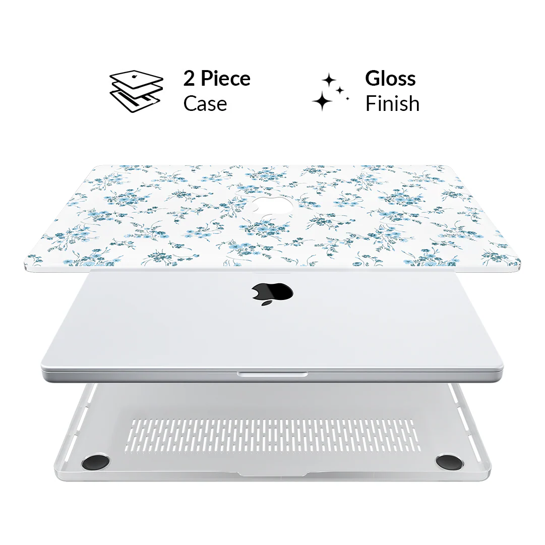 French Blue Floral MacBook Case - Image 20