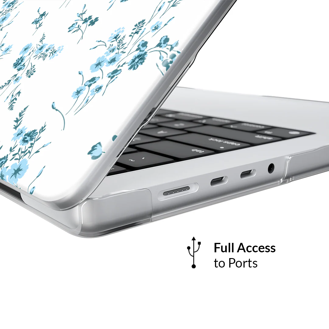 French Blue Floral MacBook Case - Image 21