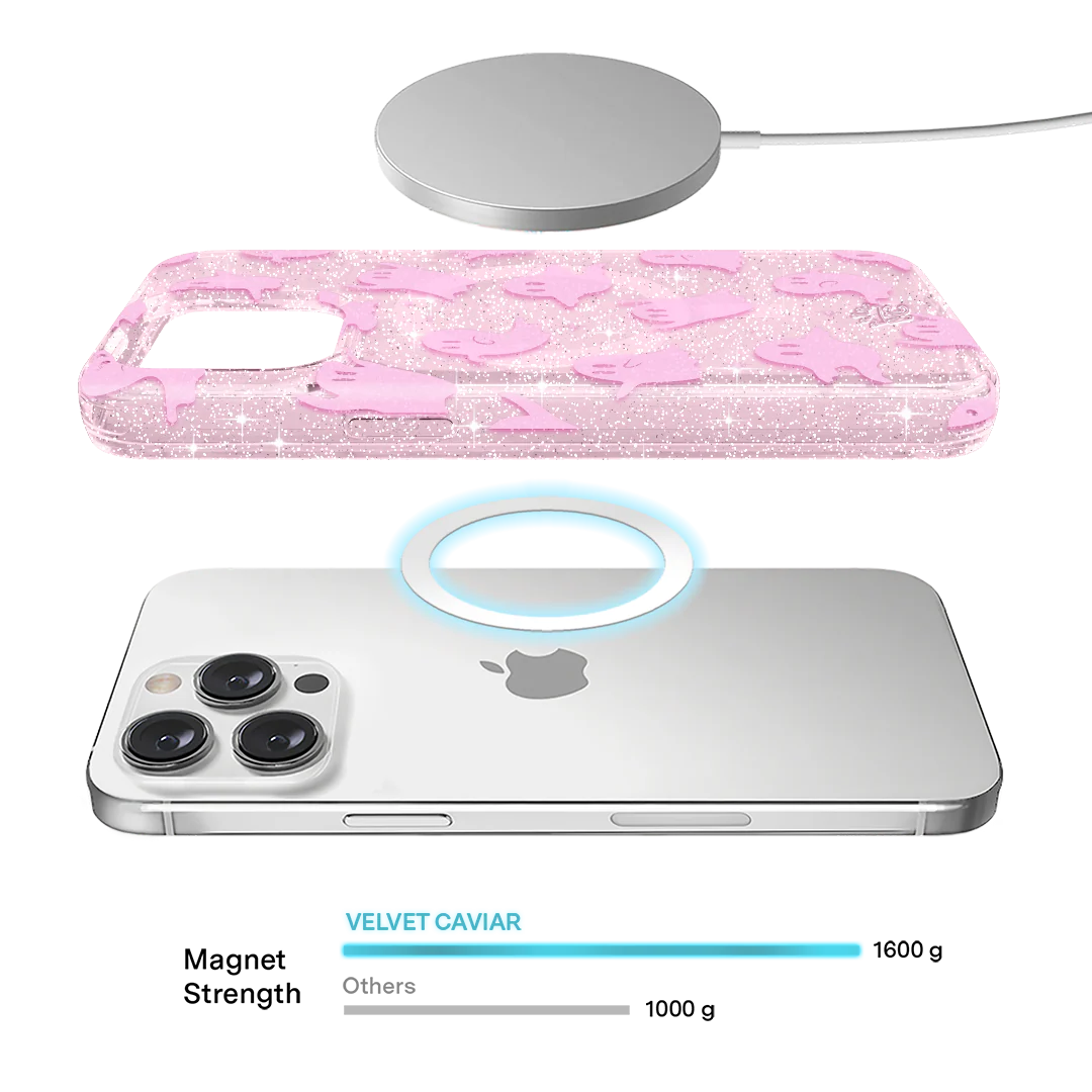 Ghosted Pink Glitter iPhone Case - Image 48