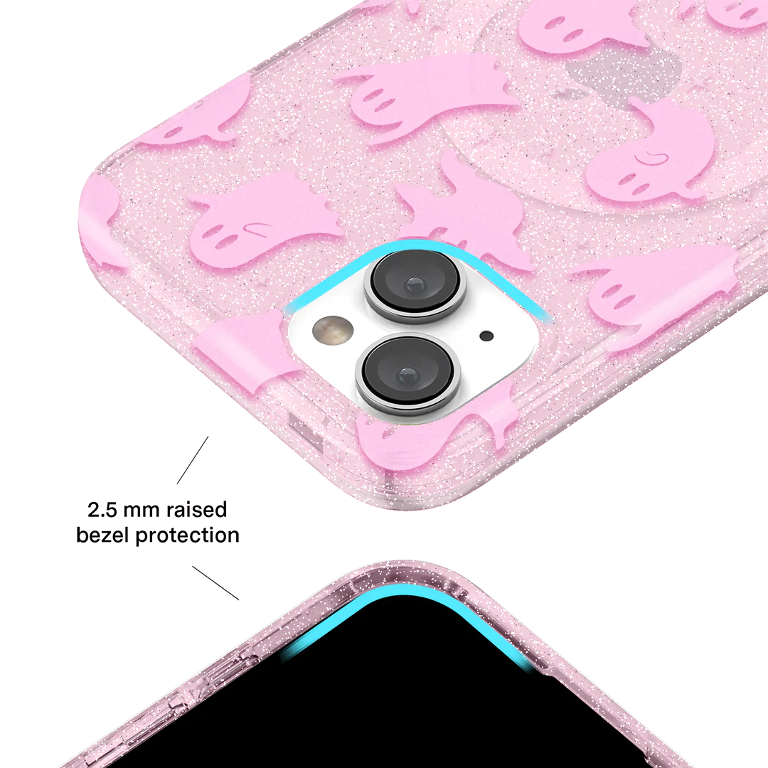 Ghosted Pink Glitter iPhone Case - Image 52