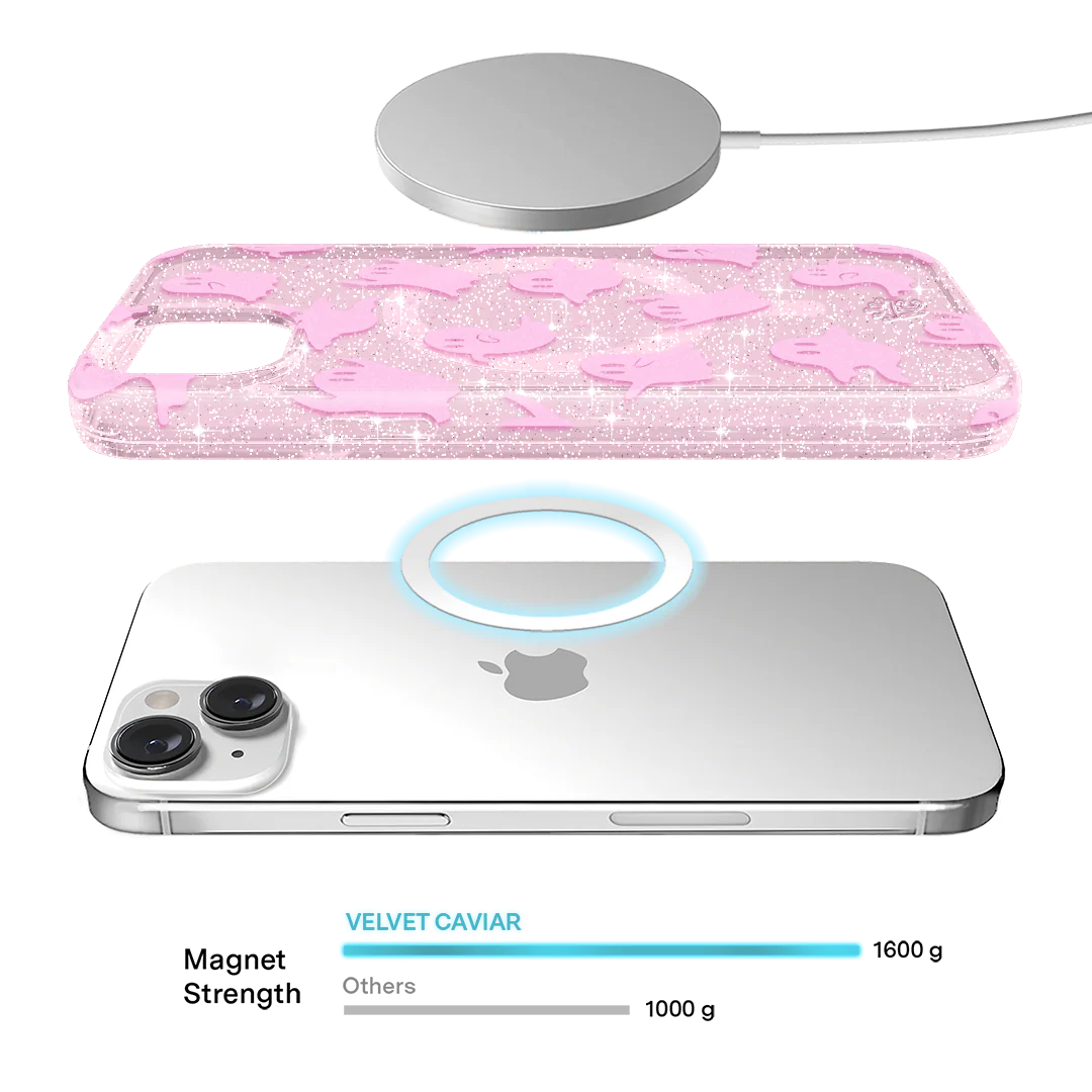 Ghosted Pink Glitter iPhone Case - Image 58
