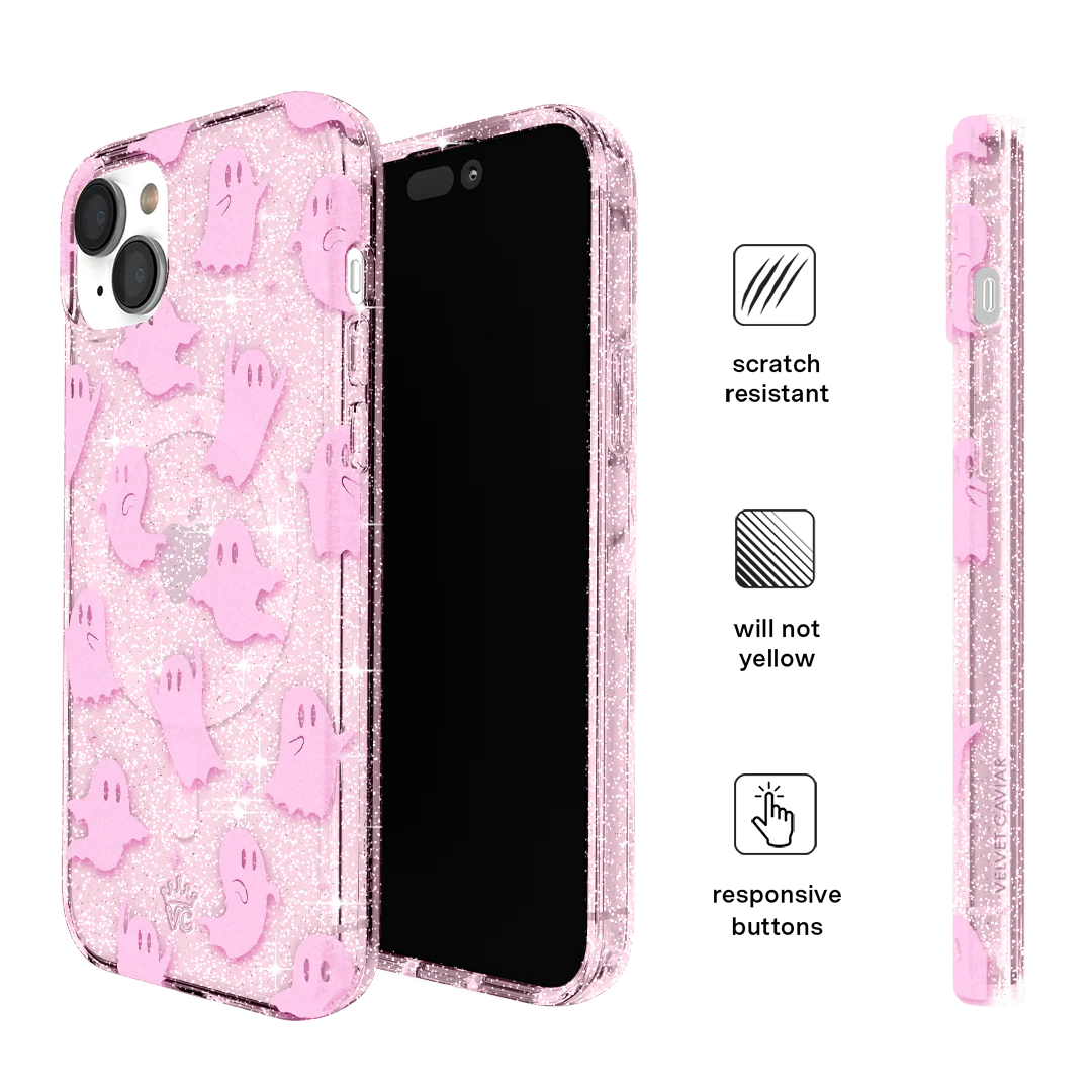 Ghosted Pink Glitter iPhone Case - Image 60