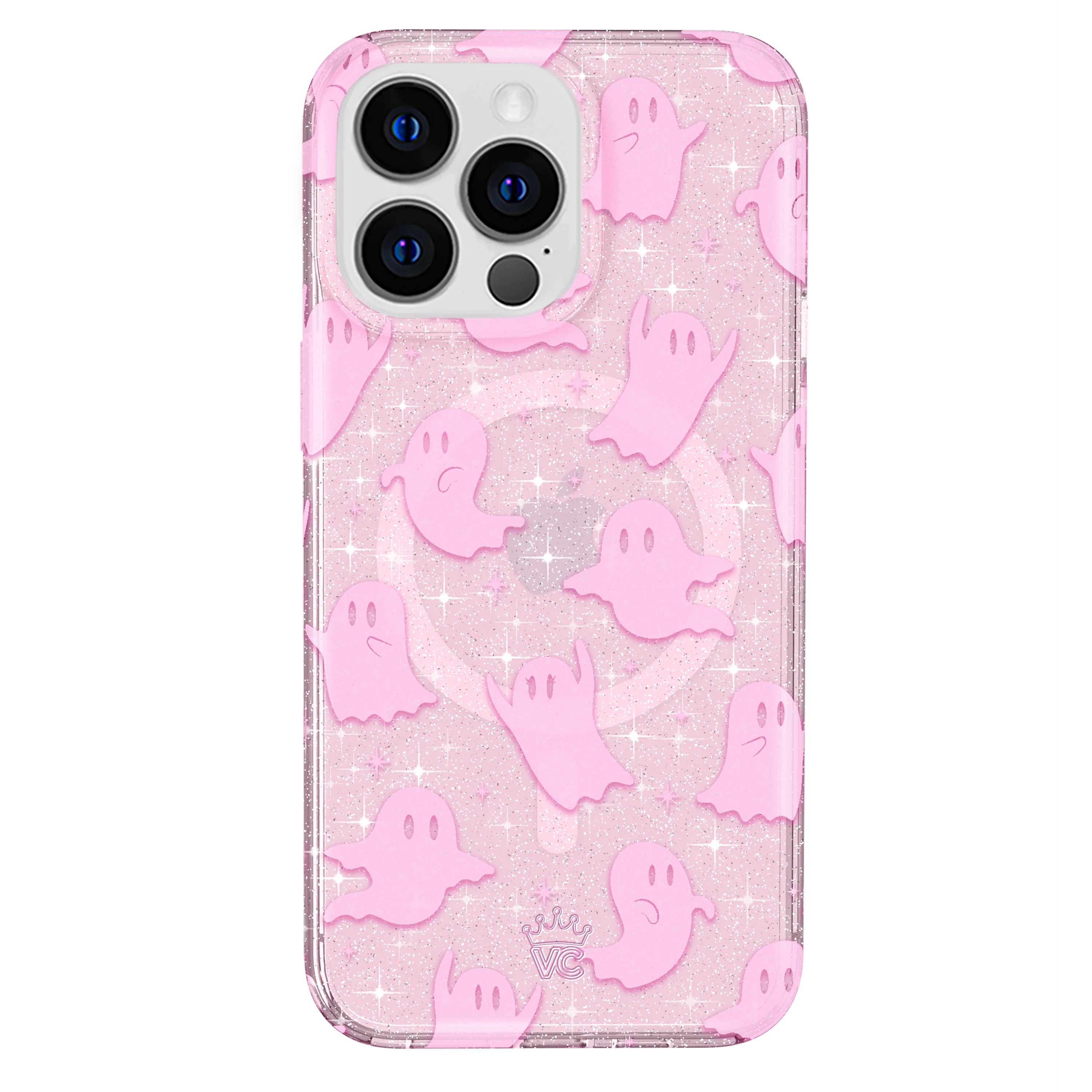 Ghosted Pink Glitter iPhone Case - Image 61