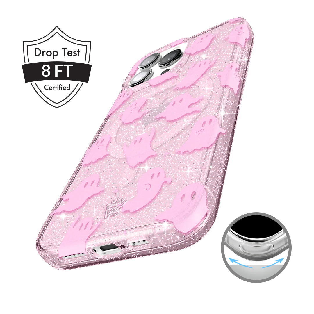 Ghosted Pink Glitter iPhone Case - Image 64