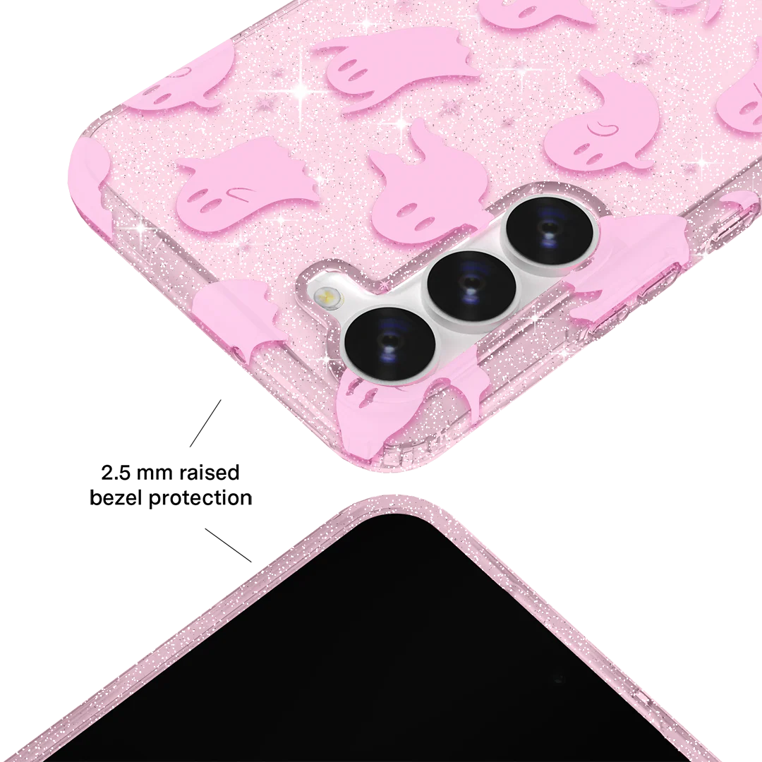 Ghosted Pink Glitter Samsung Case - Image 27