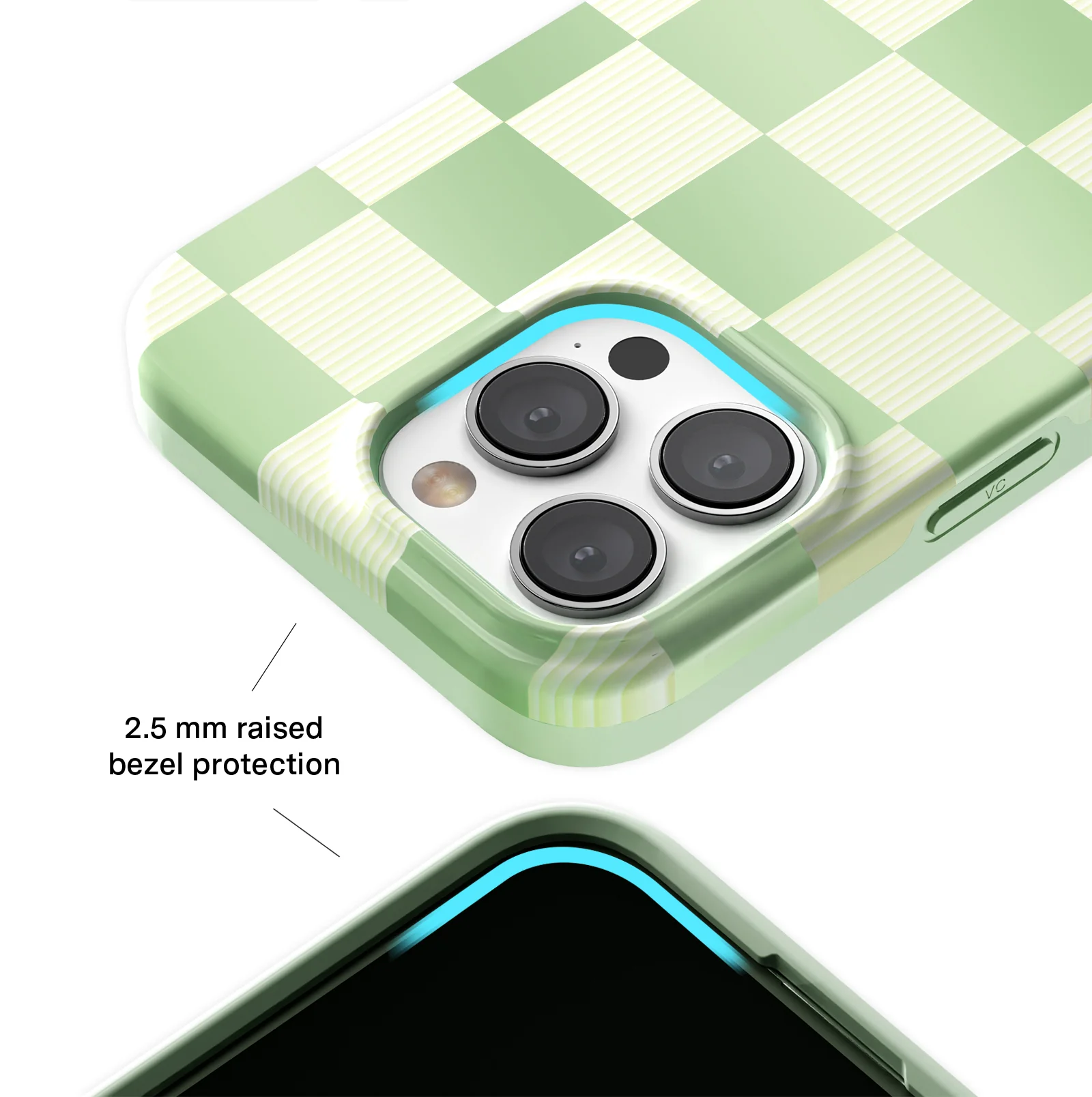 Pistachio Vibe Checkered iPhone Case - Image 27