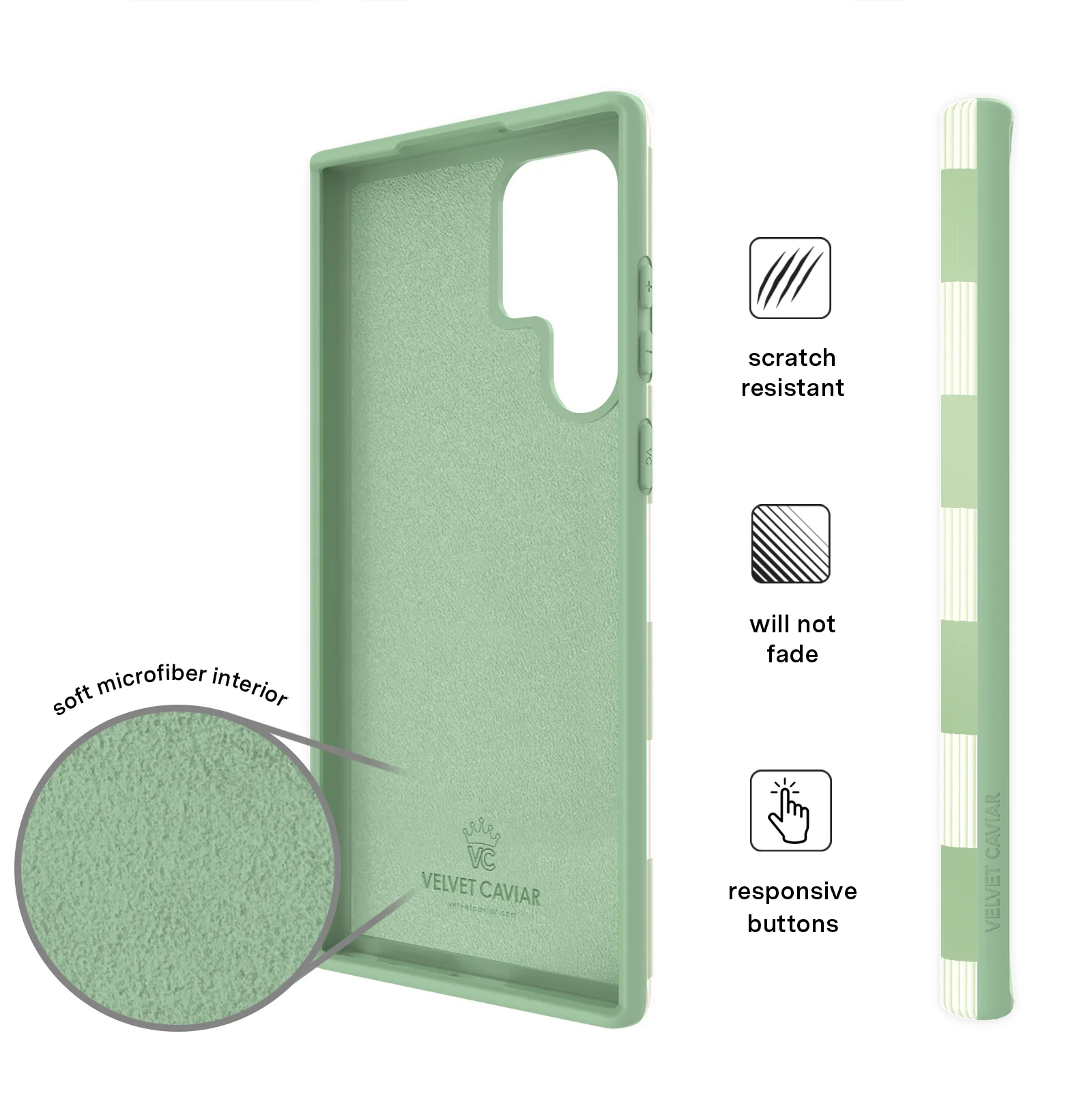 Pistachio Vibe Checkered Samsung Case - Image 15