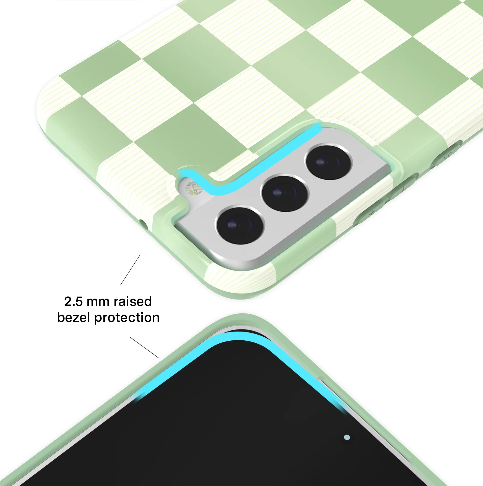 Pistachio Vibe Checkered Samsung Case - Image 32