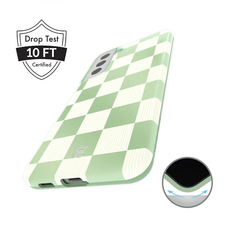 Pistachio Vibe Checkered Samsung Case - Image 39