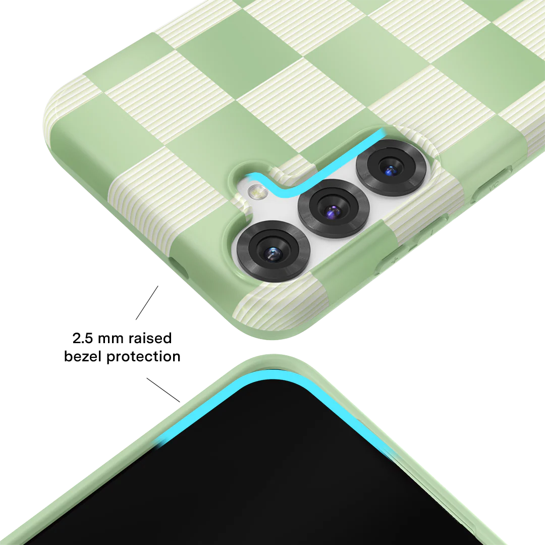 Pistachio Vibe Checkered Samsung Case - Image 57