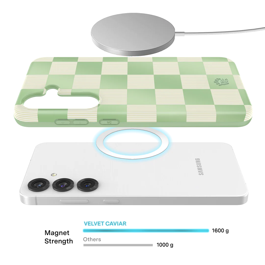 Pistachio Vibe Checkered Samsung Case - Image 58