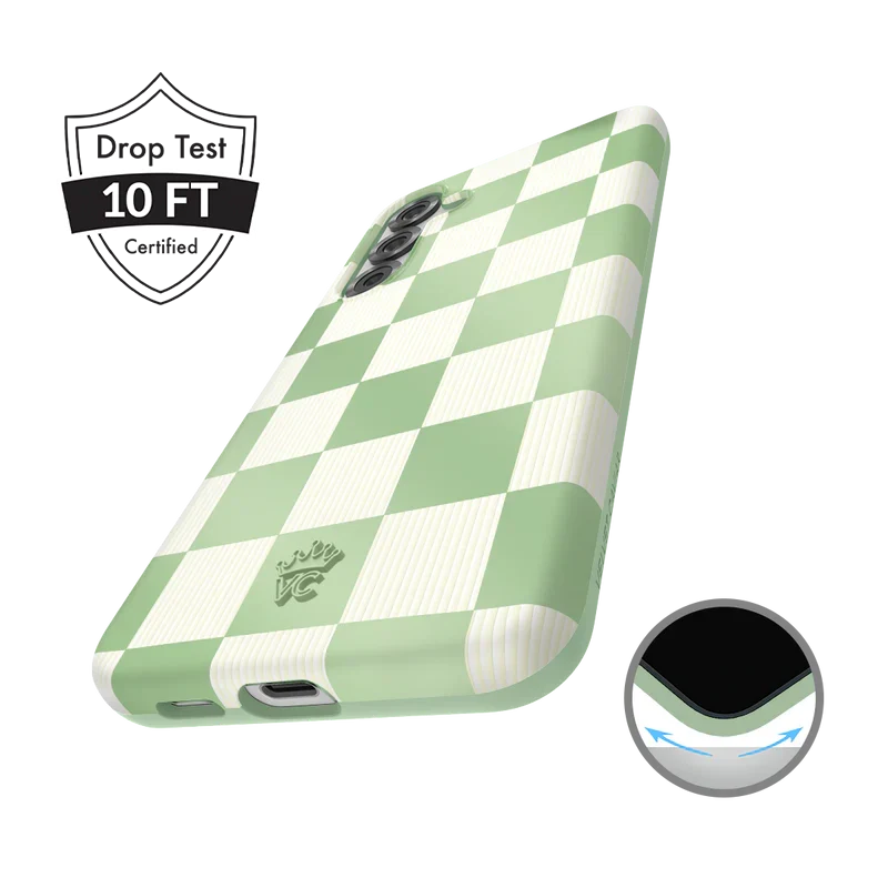 Pistachio Vibe Checkered Samsung Case - Image 59