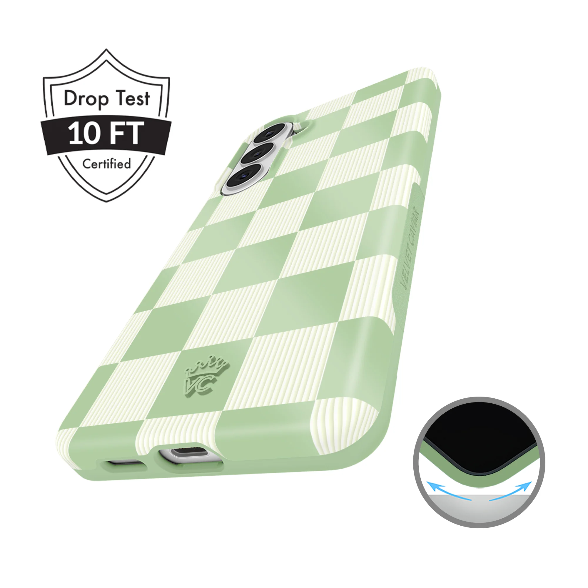 Pistachio Vibe Checkered Samsung Case - Image 64