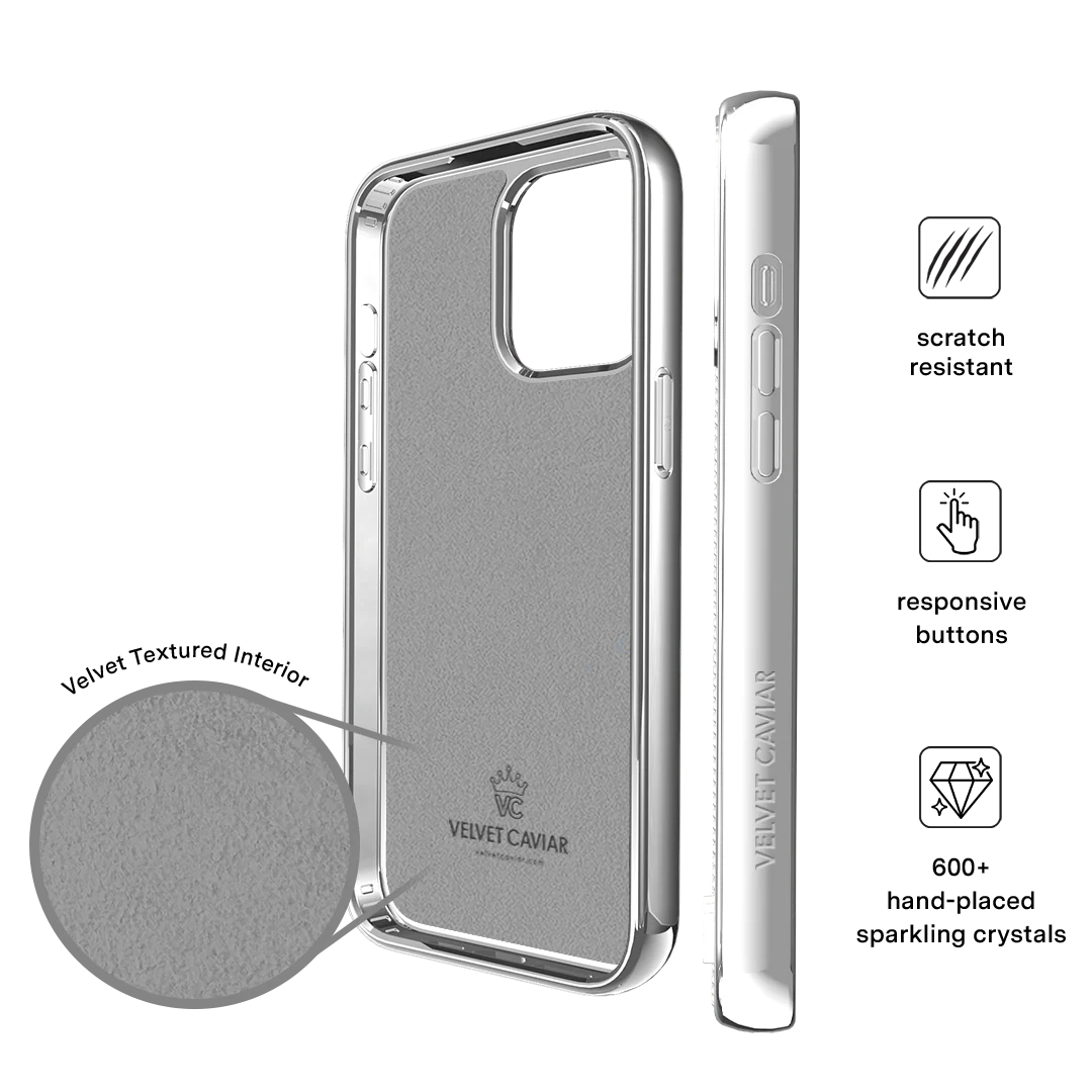 Chrome Caviar Crystals iPhone Case - Image 30