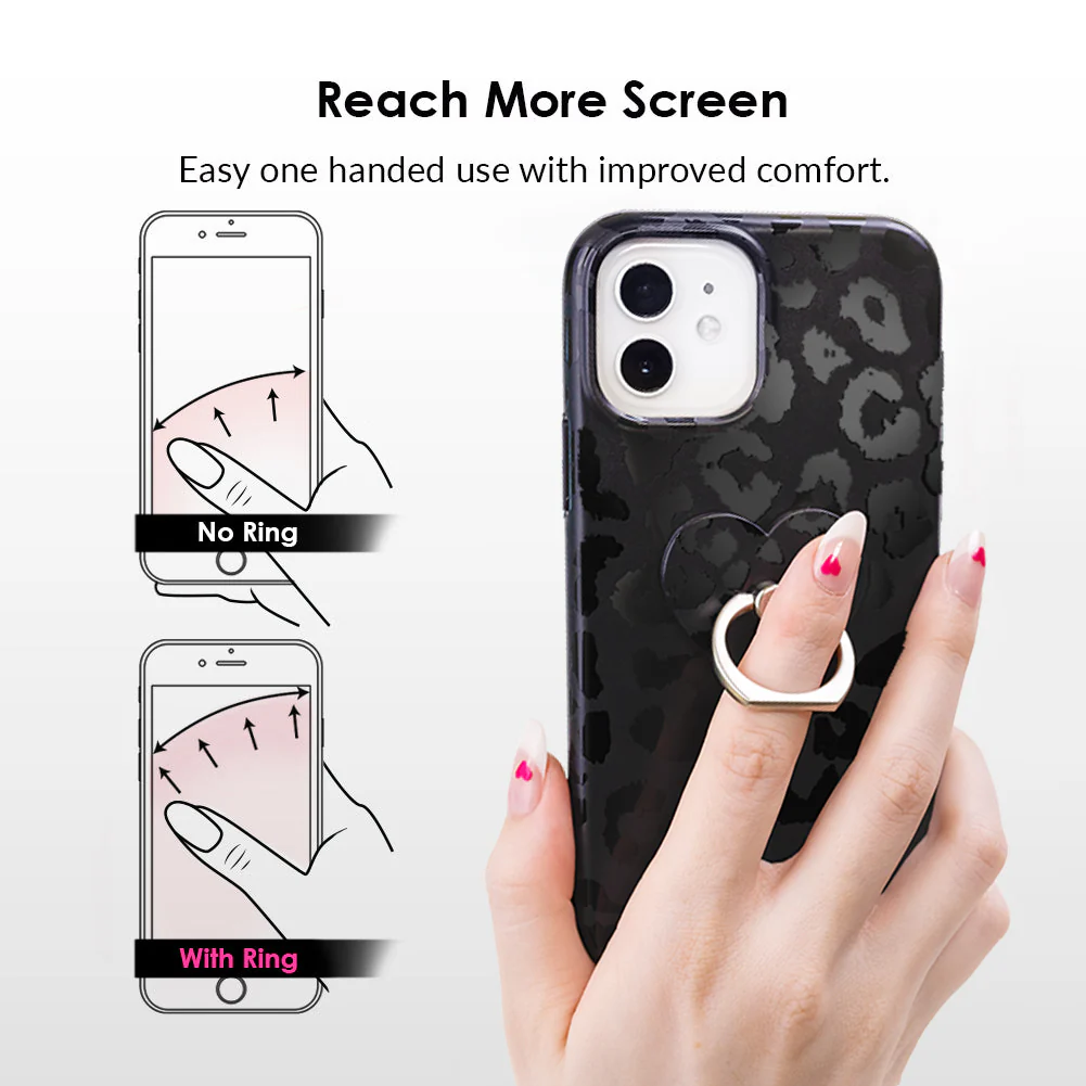 Holo Black Marble Phone Ring - Image 4