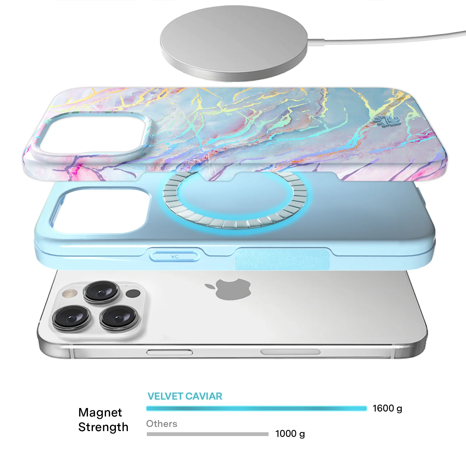 Holo Moonstone Marble iPhone Case - Image 145