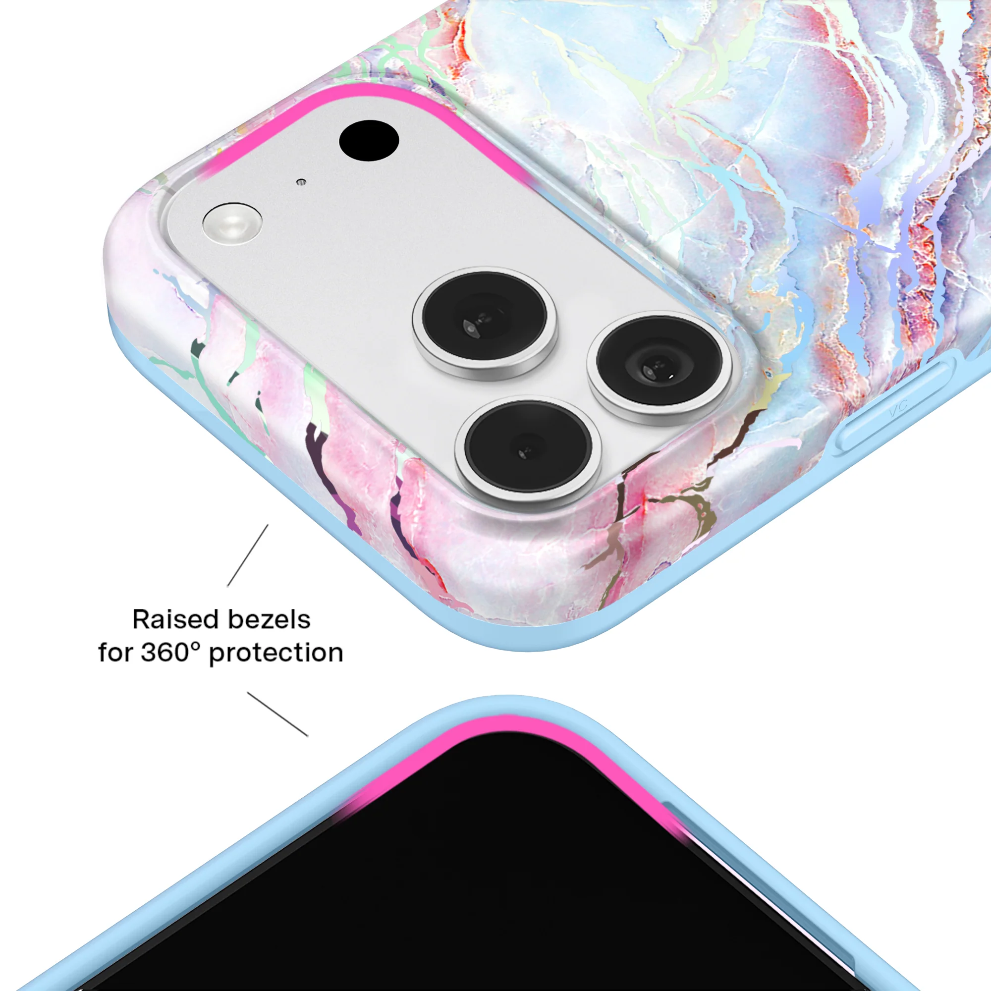 Holo Moonstone Marble iPhone Case - Image 182