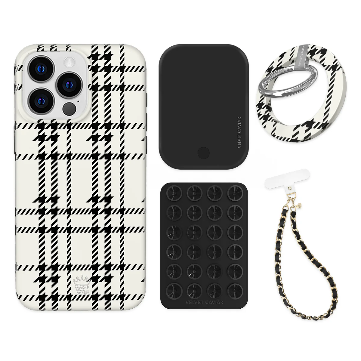 Houndstooth Sweater iPhone Bundle Set - Grip