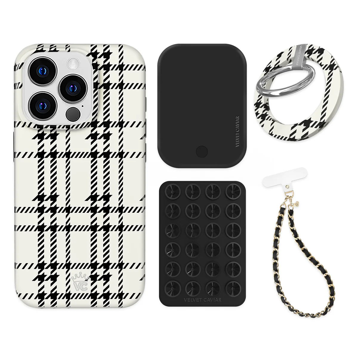 Houndstooth Sweater iPhone Bundle Set - Grip - Image 5