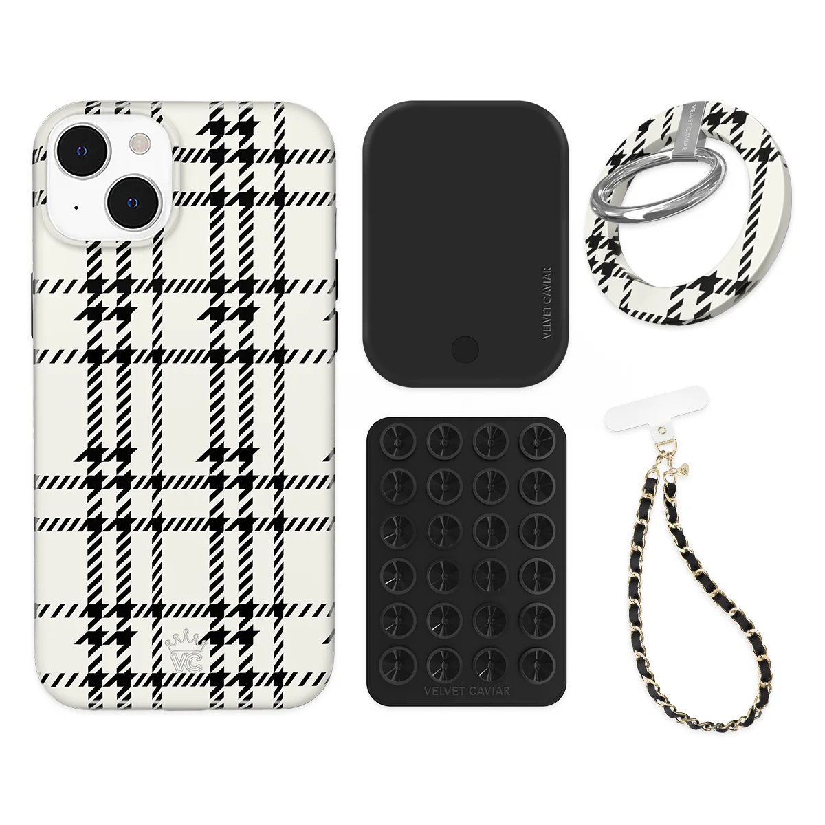 Houndstooth Sweater iPhone Bundle Set - Grip - Image 7