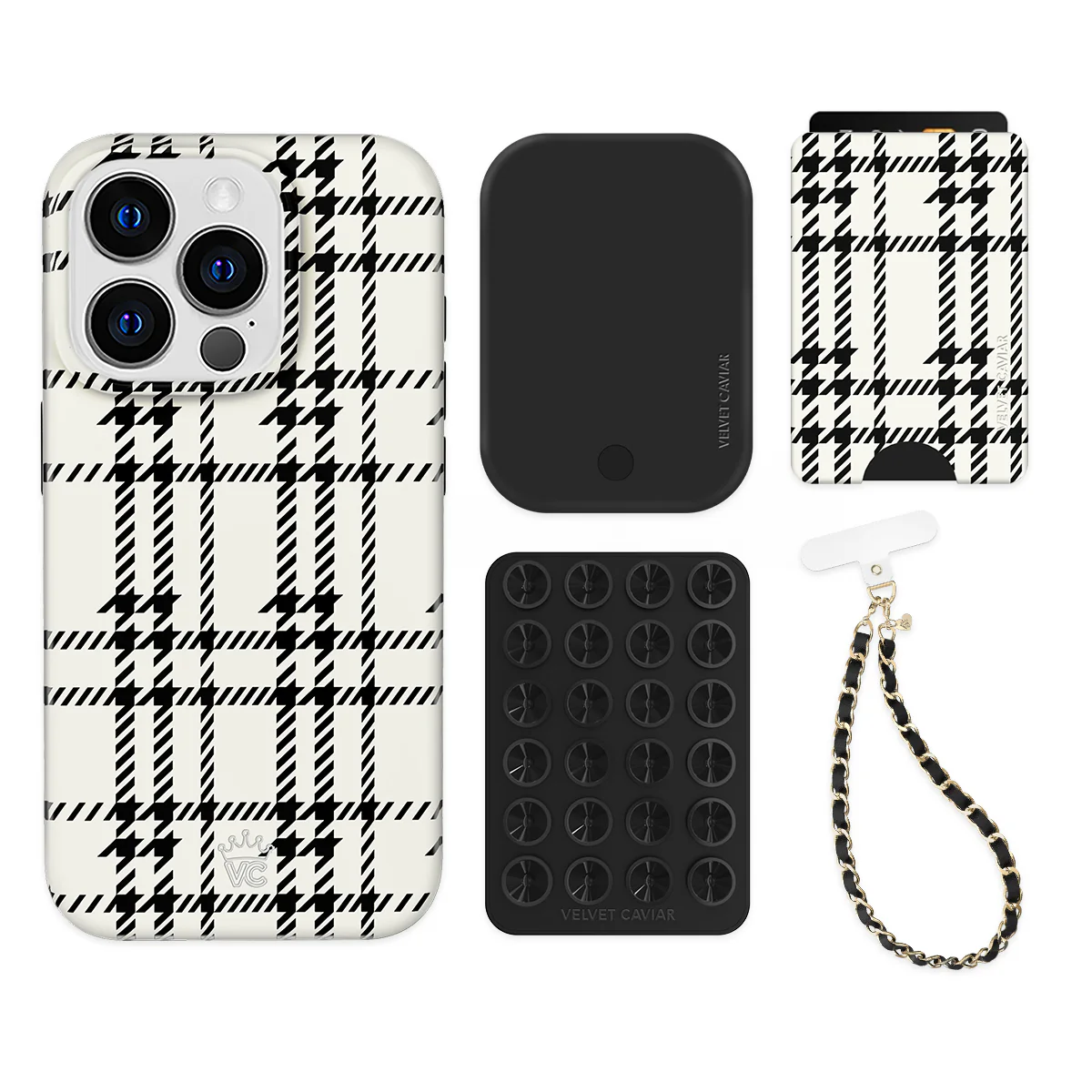 Houndstooth Sweater iPhone Bundle Set - Wallet - Image 5