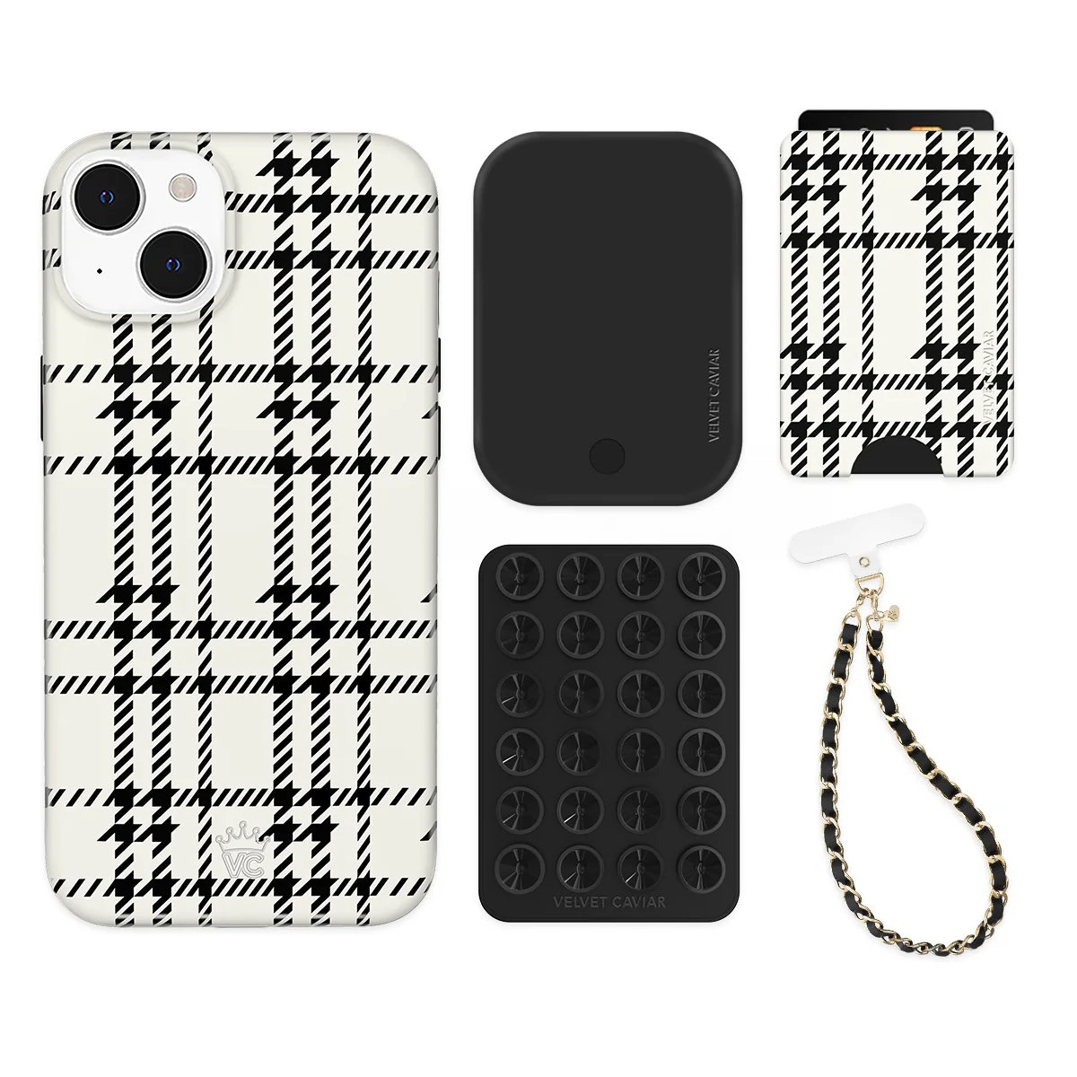 Houndstooth Sweater iPhone Bundle Set - Wallet - Image 7