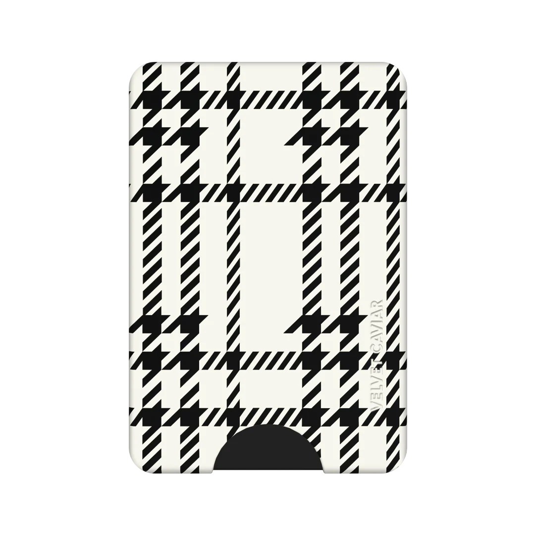 Houndstooth Sweater MagSafe Wallet