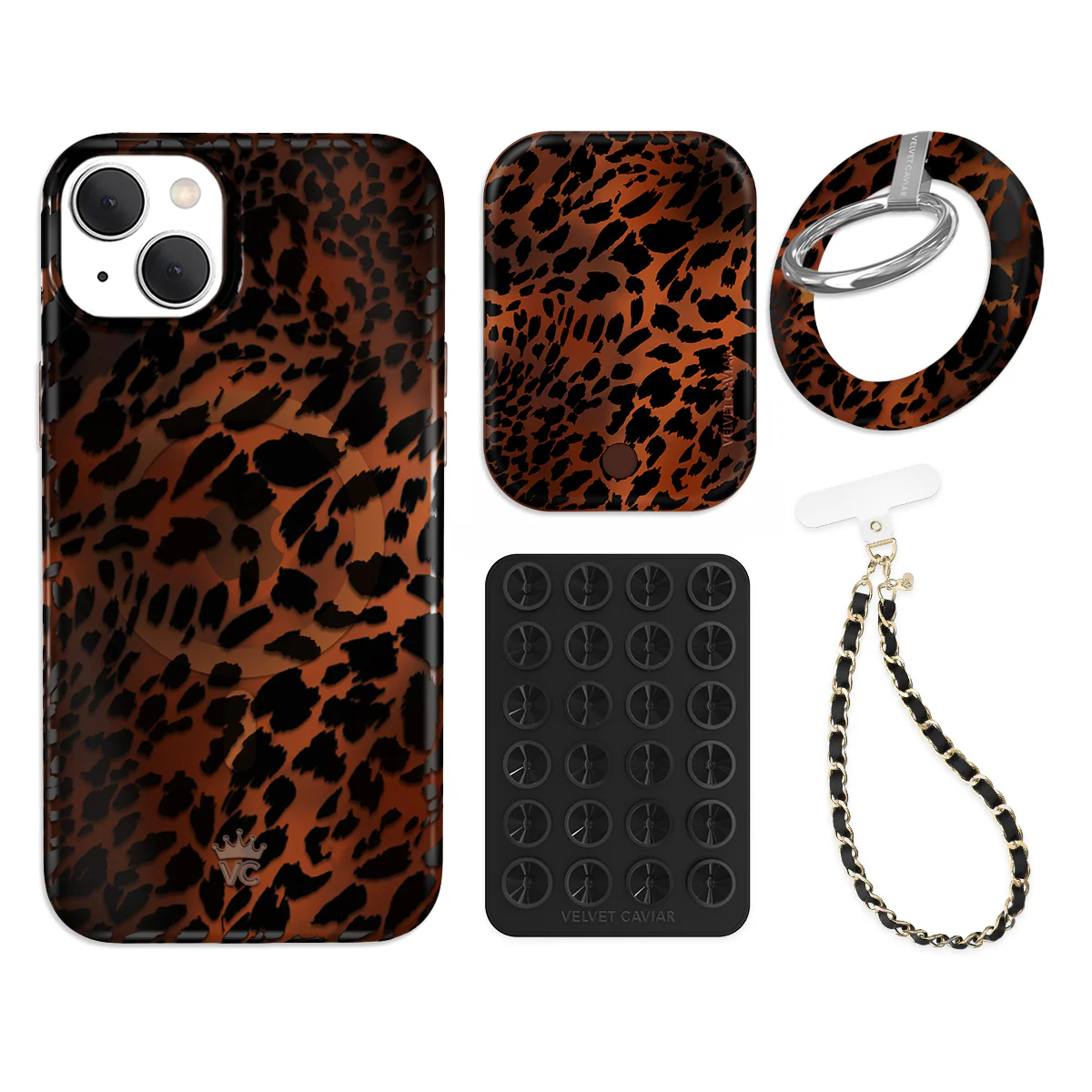 Leopard Tort iPhone Bundle Set - Grip - Image 5