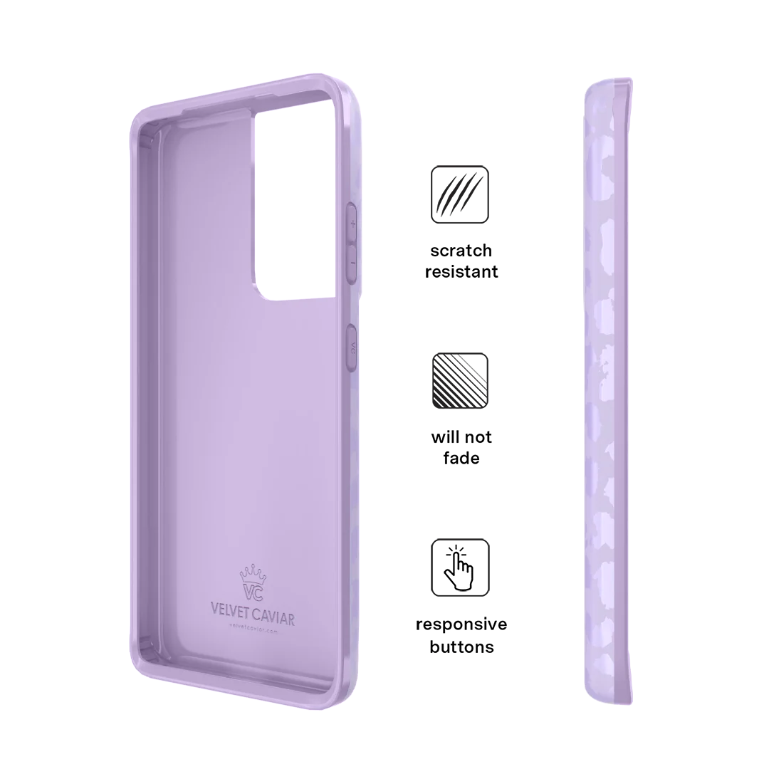 Lilac Leopard Samsung Case - Image 74