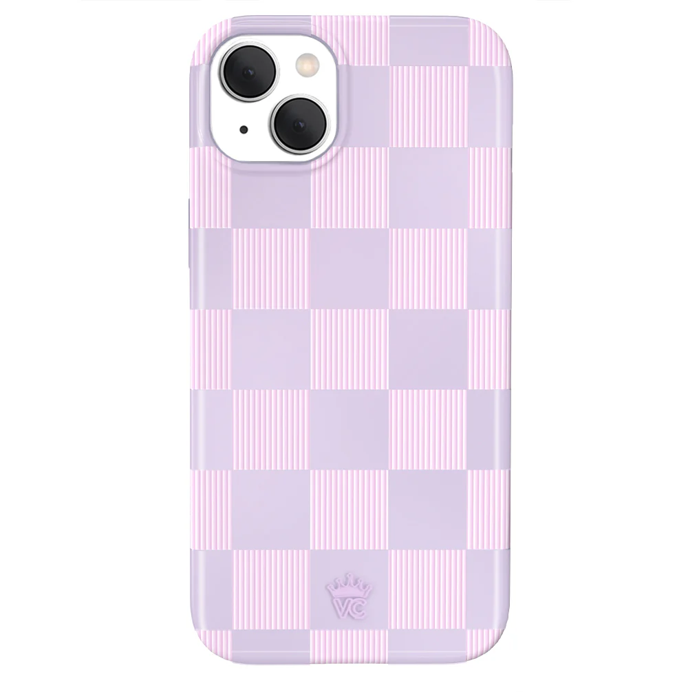 Lilac Vibe Checkered iPhone Case - Image 11